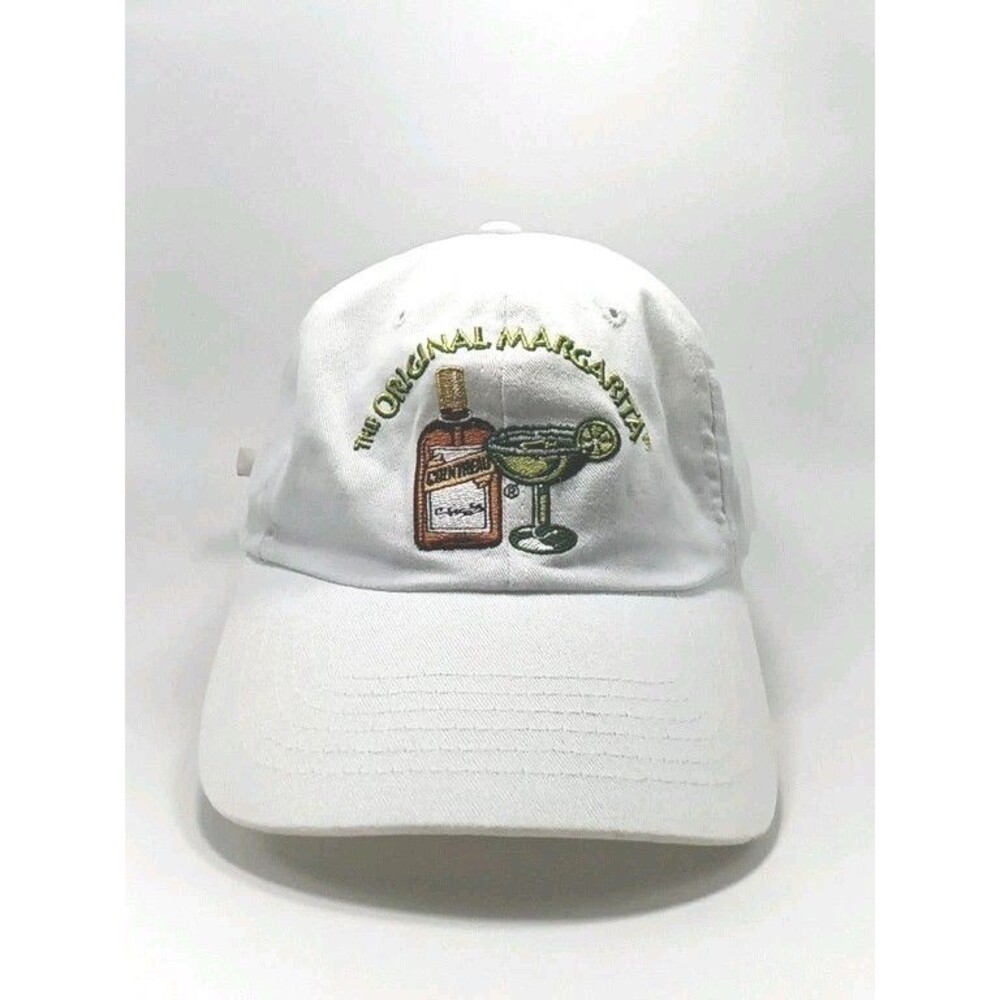 Vintage 90s Cointreau the Original Margarita White Strapback Hat Cap TC Tag